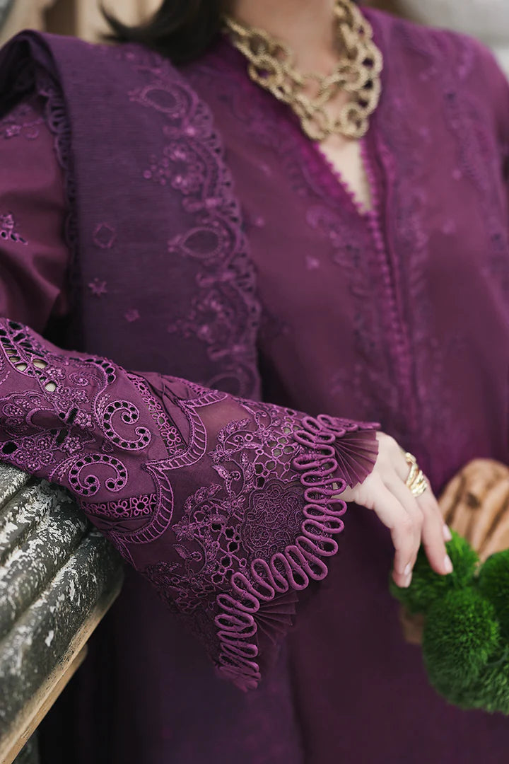 QLINE by QALAMKAR – LIORA | Chikankari Embroidered Lawn Unstitched 3-Piece Suit