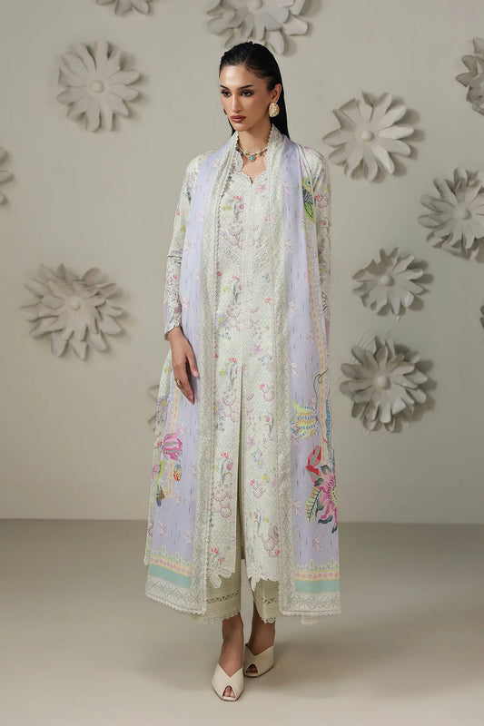 Qalamkar Qprints Digital Printed Unstitched 3 Piece Suit (Ameena)