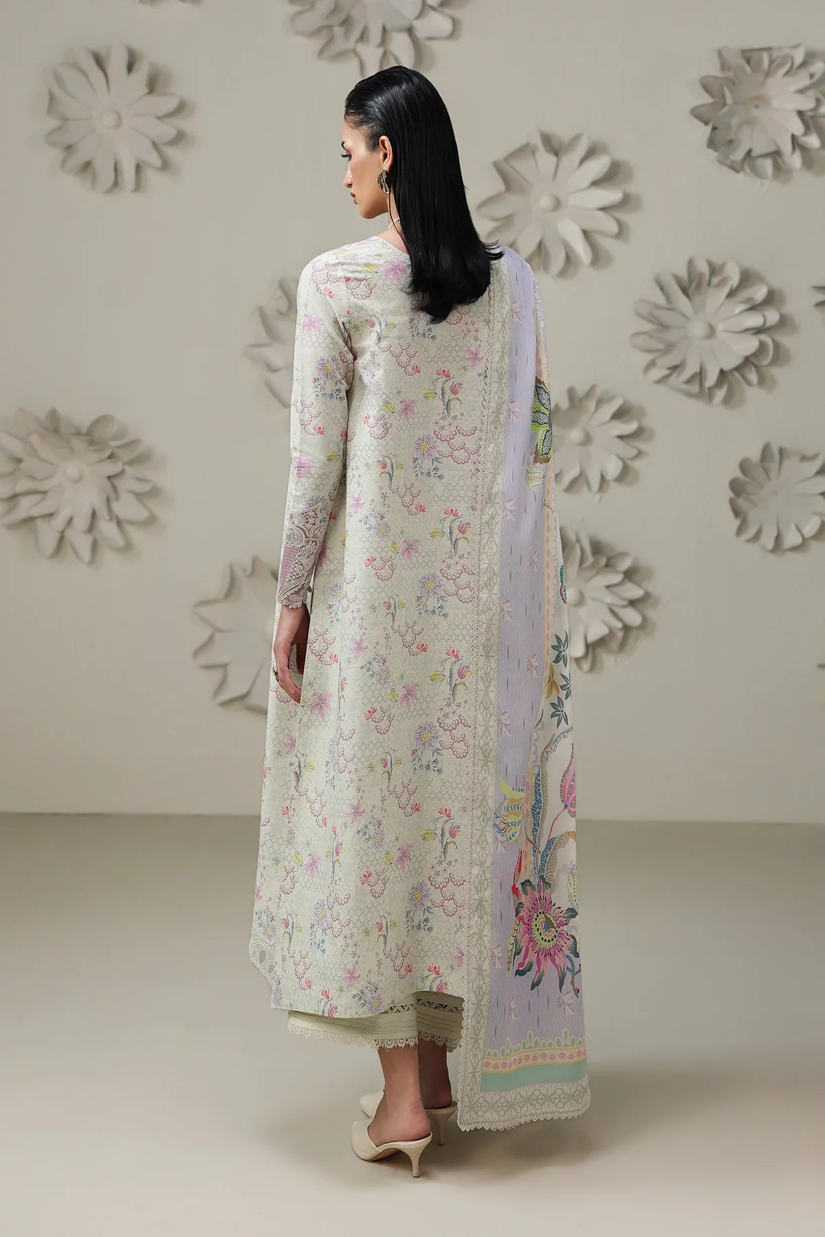 Qalamkar Qprints Digital Printed Unstitched 3 Piece Suit (Ameena)