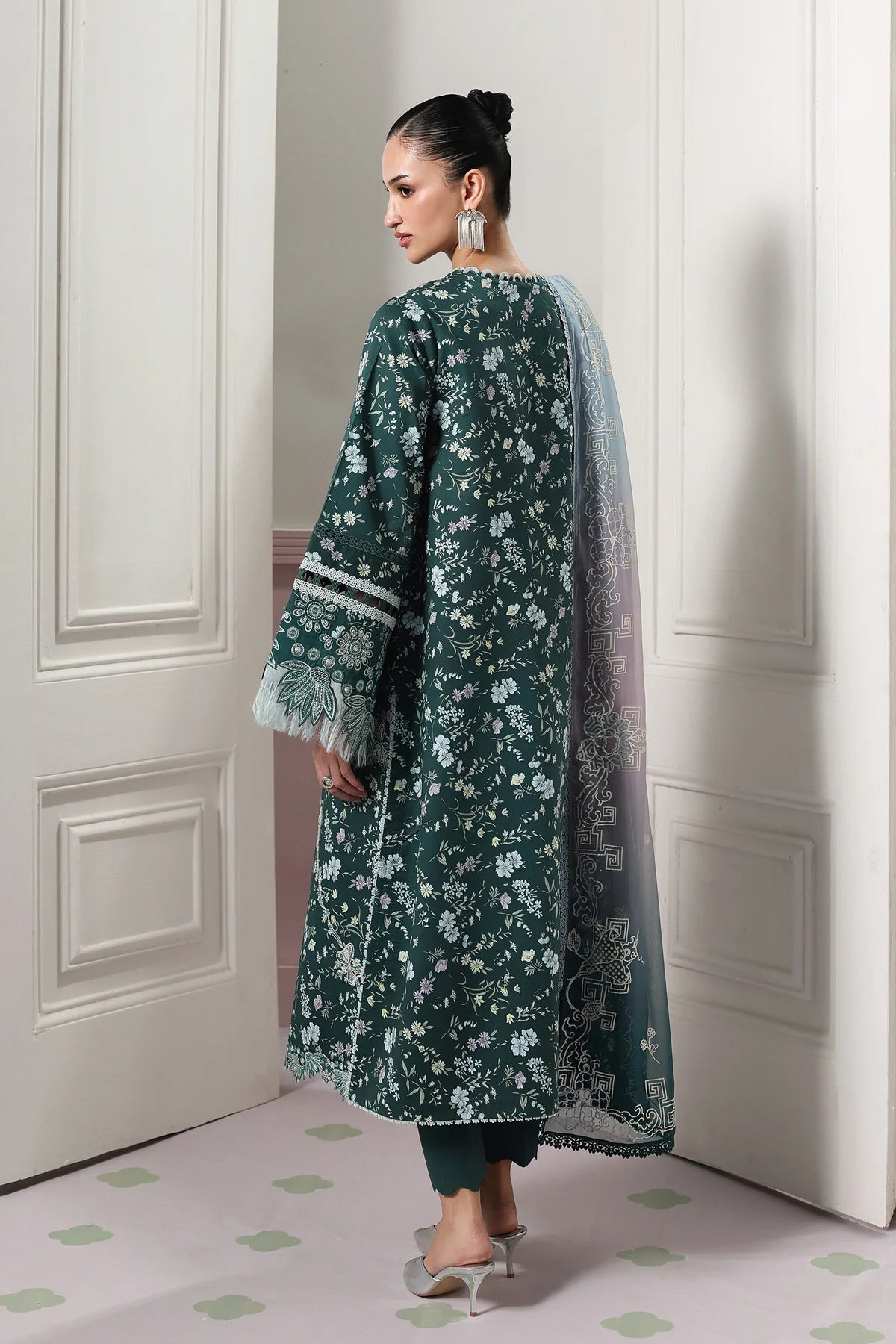 Qalamkar Qprints Digital Printed Unstitched 3 Piece Suit (Diane)