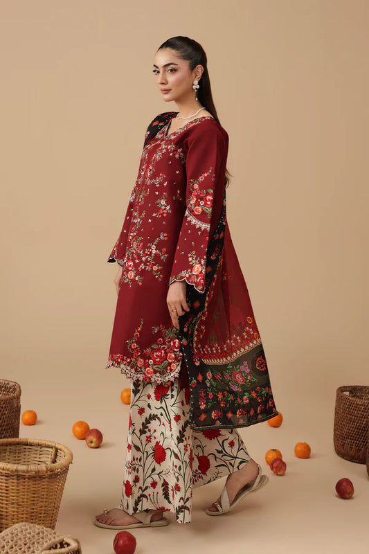 RajBari Jahaan Embroidered Lawn 3 Piece Unstitched Suit (06)