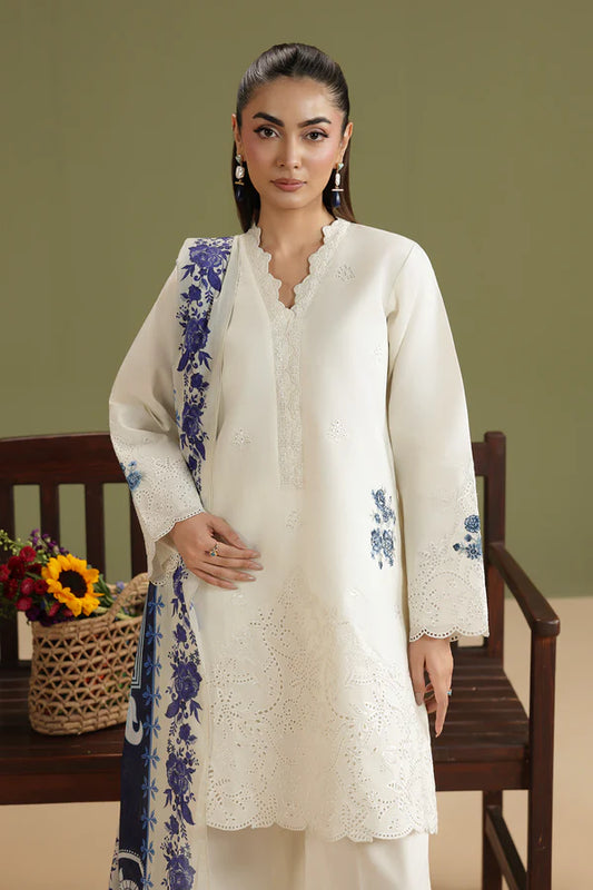 RajBari Jahaan Embroidered Lawn 3 Piece Unstitched Suit (05)