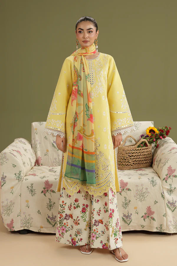 RajBari Jahaan Embroidered Lawn 3 Piece Unstitched Suit (03)