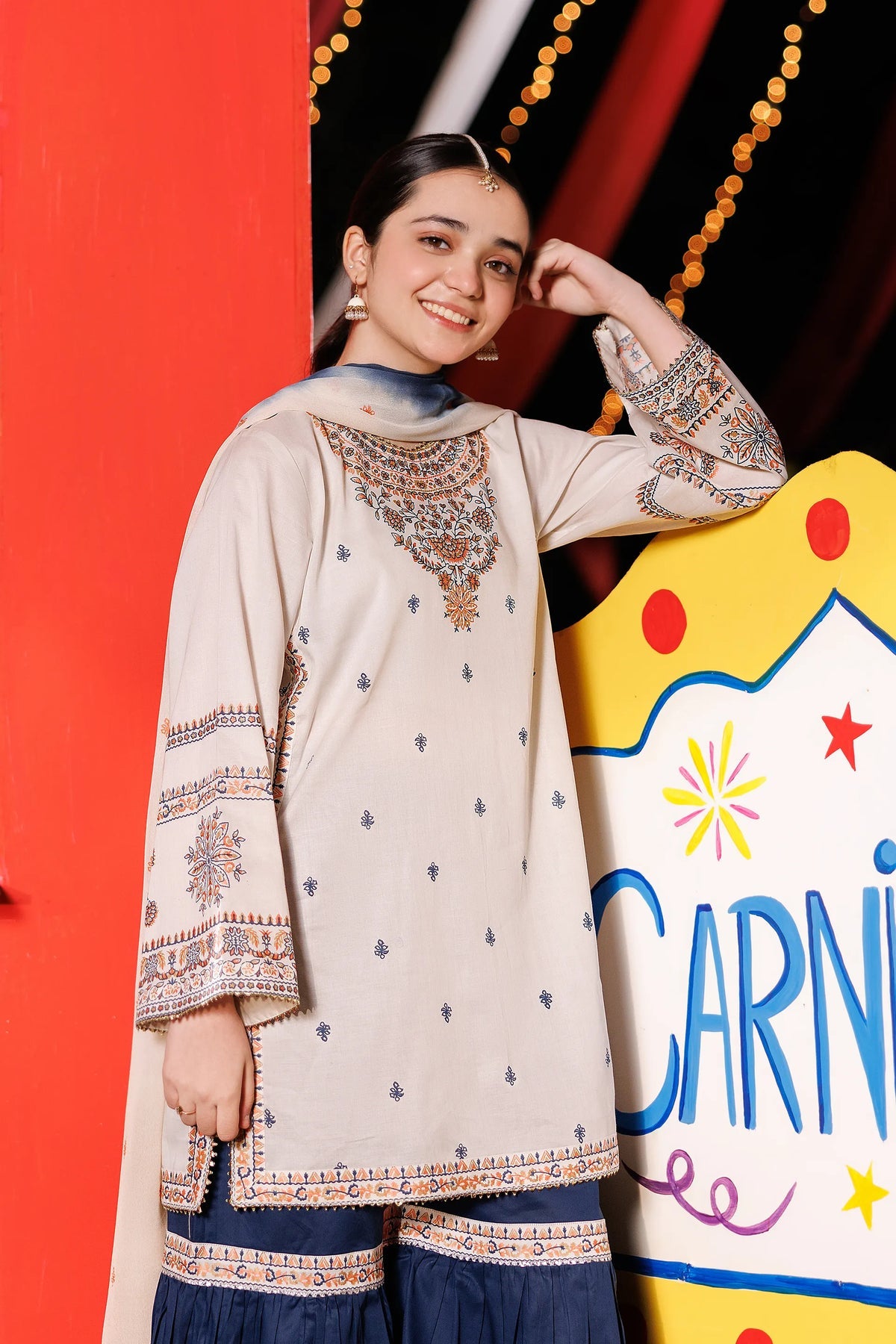 Garnet Embroidered Lawn Stitched 3 Piece Suit (Tinkle Toes) | Summer Collection 2026