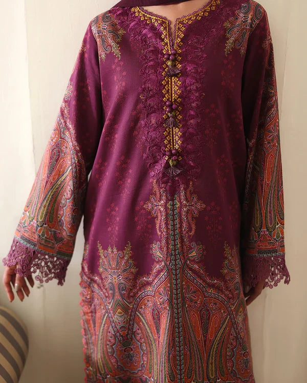 Roheenaz Éclat | Dahlia Dream | Unstitched 3 Piece Lawn Suit (Printed & Embroidered)