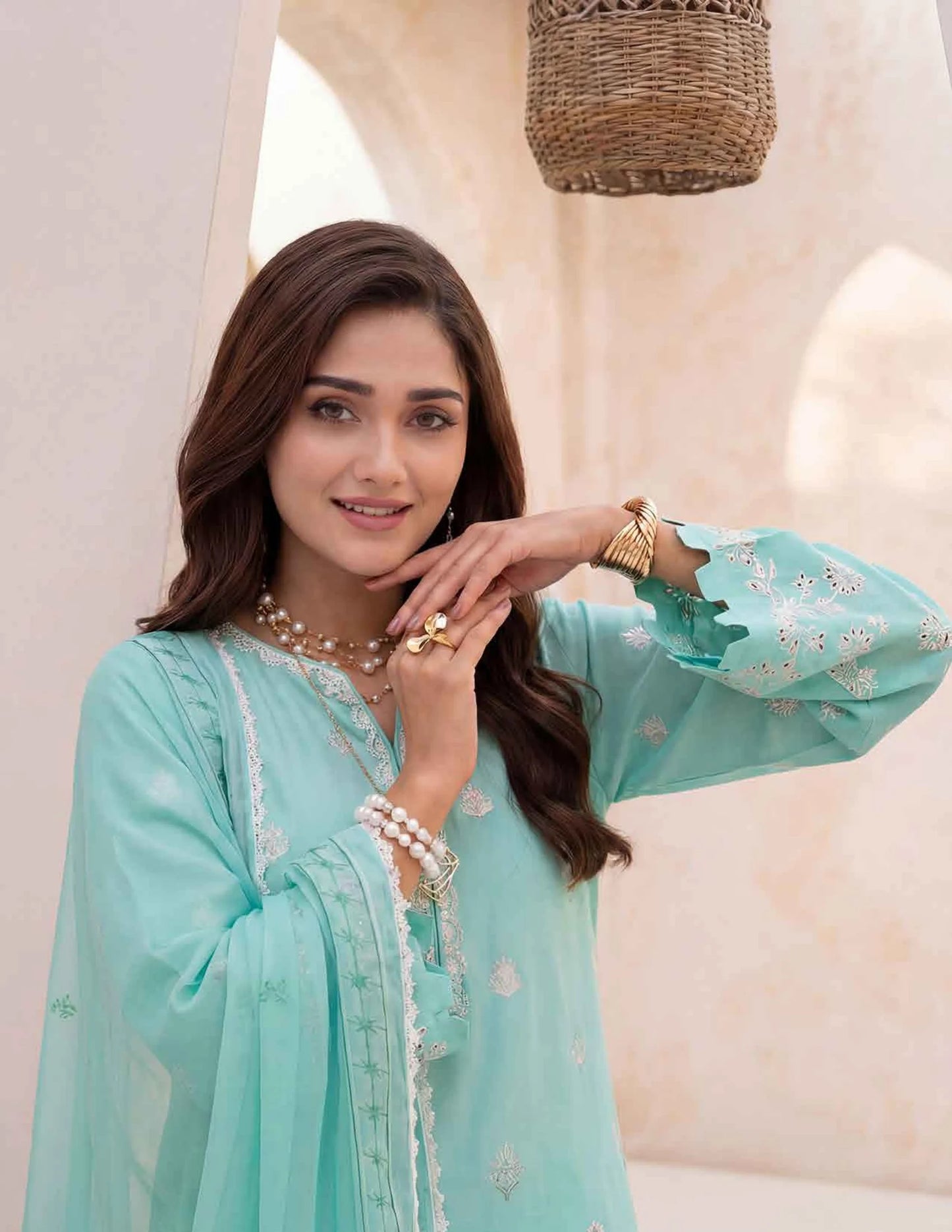 AMAL Spring Pret by Allys – 3PC Stitched Embroidered Suit | Spring Collection 2026