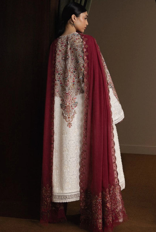ZSJ SATORI – Stillness & Luxury | Embroidered Pima Lawn Unstitched 3-Piece Suit HIKARI-D7