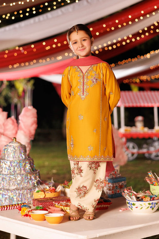 Garnet Embroidered Lawn Stitched 3 Piece Suit (Sunbeam) | Summer Collection 2026