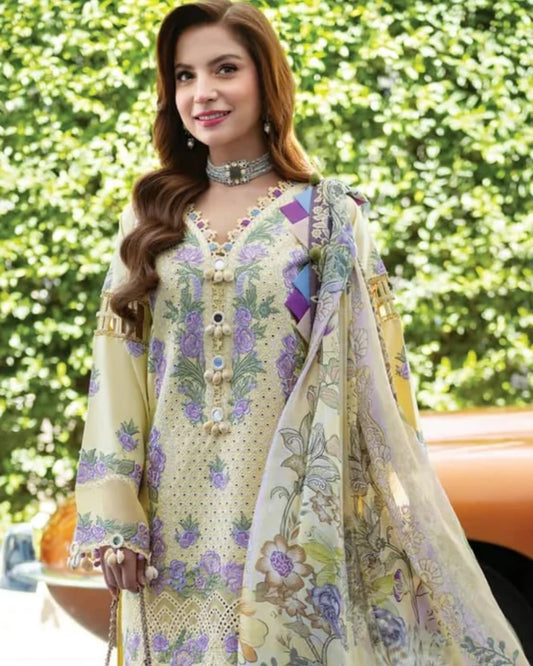 Jade Ombre Starlet Luxury Lawn – Chikankari Embroidered stitched 3-Piece Suit | 20822