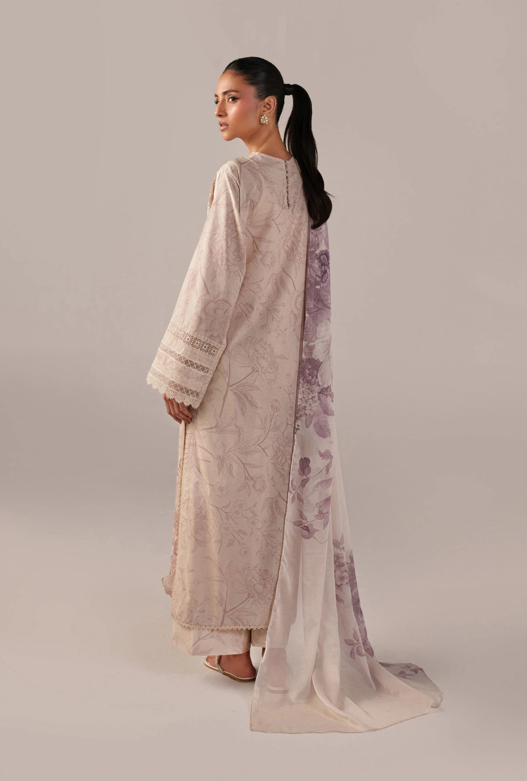 IZNIK Luxury Lawn Collection – SS-01 | Pearl White 3-Piece S