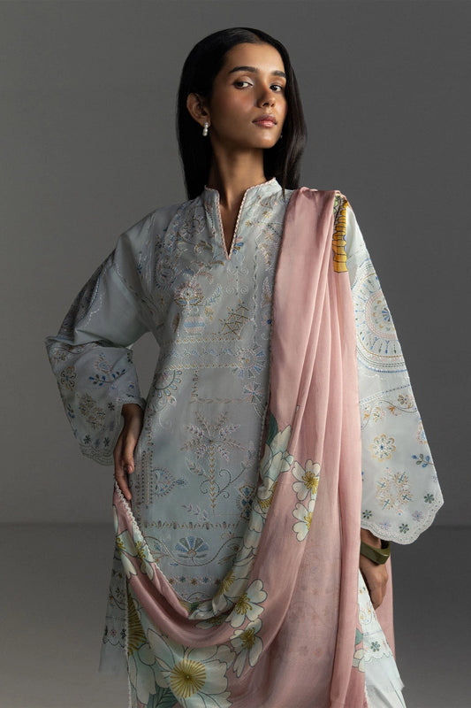 Coco By Zara Shahjahan Lawn 2026 – 3-Piece Embroidered Lawn Suit (VEYA-7B)