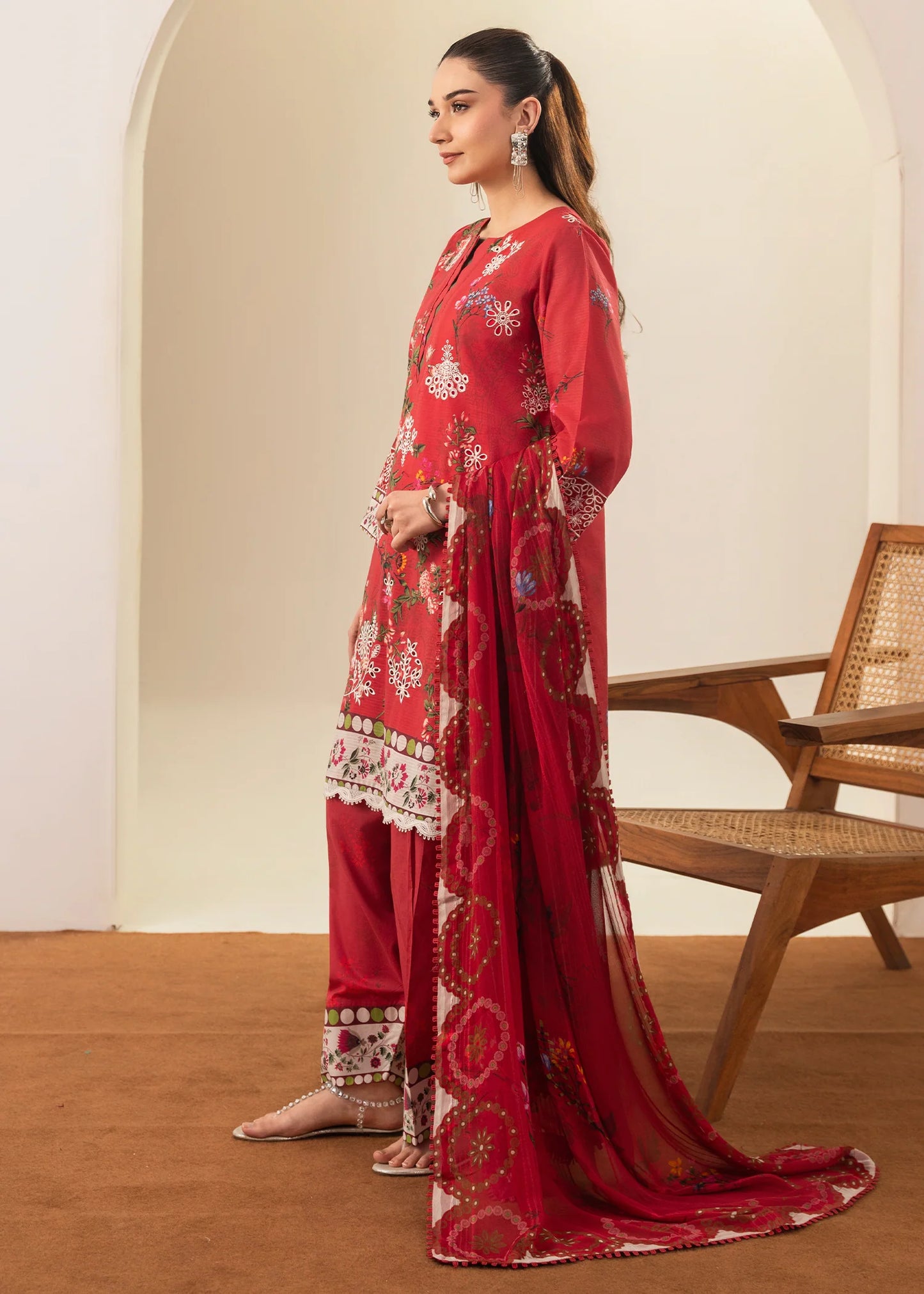 Amal Solace by Allys - Embroidered Chikankari 3 Piece Stitched Suit (DL – 03)