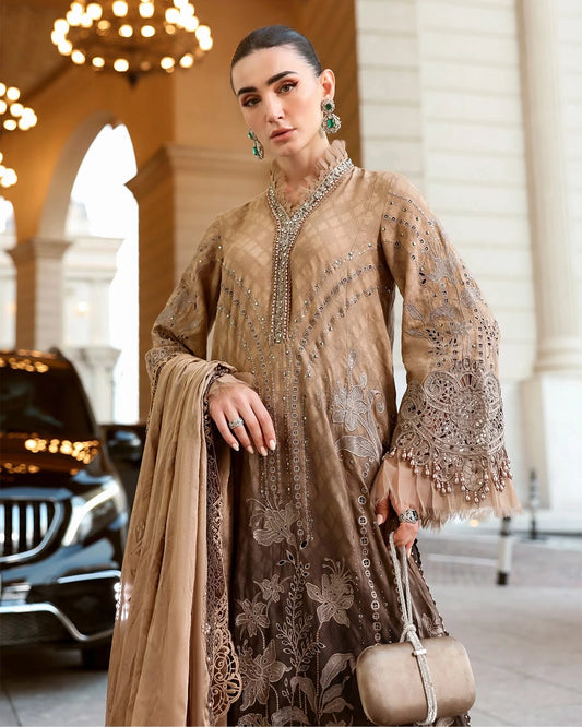 MARIA B LUXURY 3 Piece Embroidered Lawn Suit (Unstitched)
