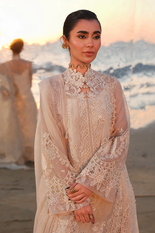 QALAMKAR Sahil | Luxury Chikankari Embroidered 3PC Rocket Net Suit | – Premium Festive Collection | NEHAN