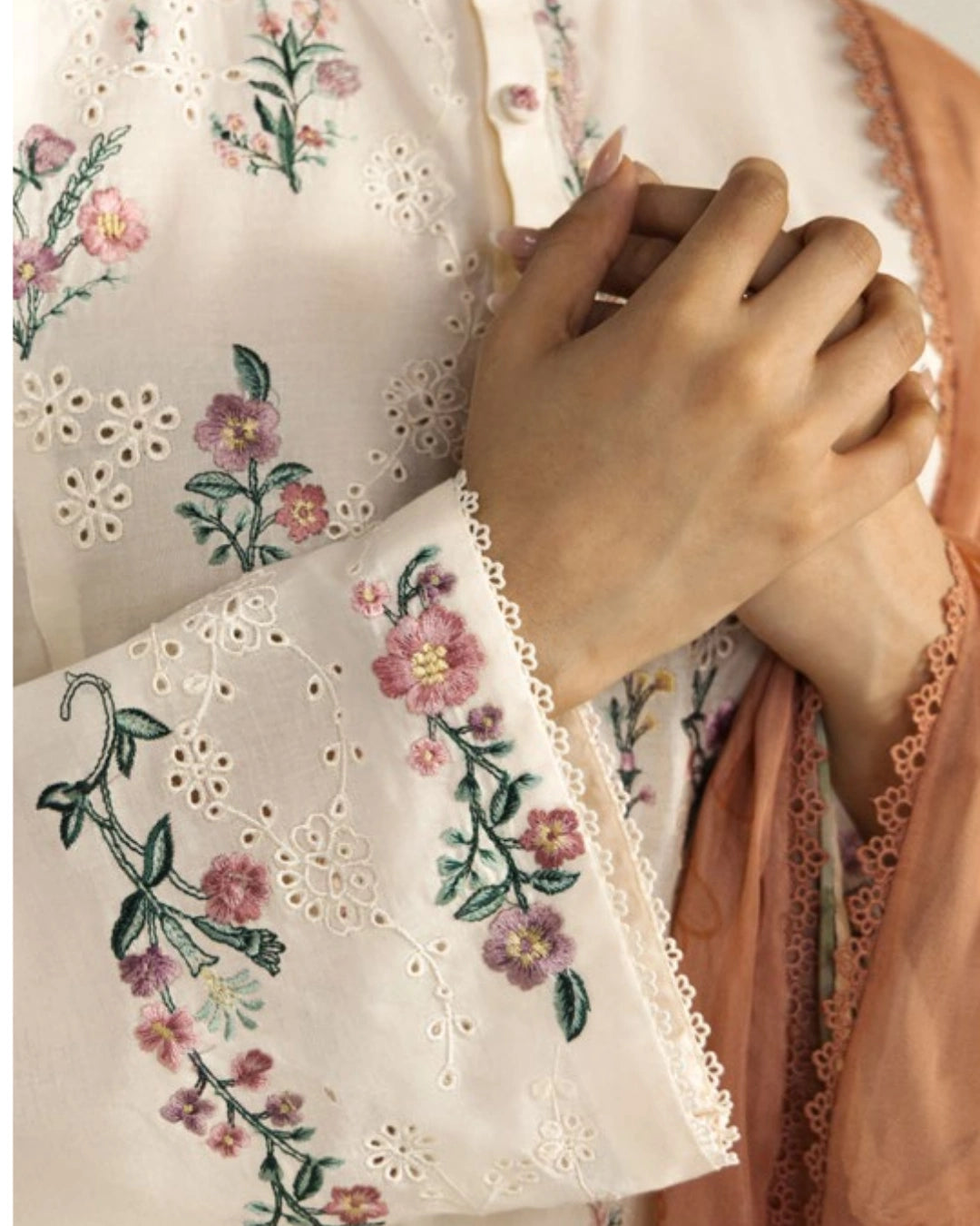Coco By Zara Shahjahan Embroidered Lawn 3-Piece Unstitched Suit (Yura-3A)