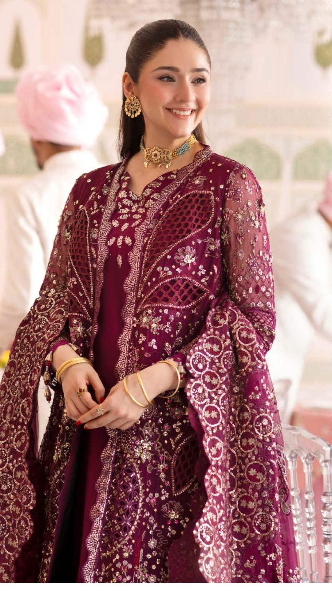 Nureh Jhoomro Embroidered Unstitched 3 peice Luxury Formals suite 2026 (NL-97)