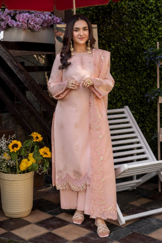 Rangrasiya Eshal | Dyed Lawn Embroidered Ready-to-Wear Suit