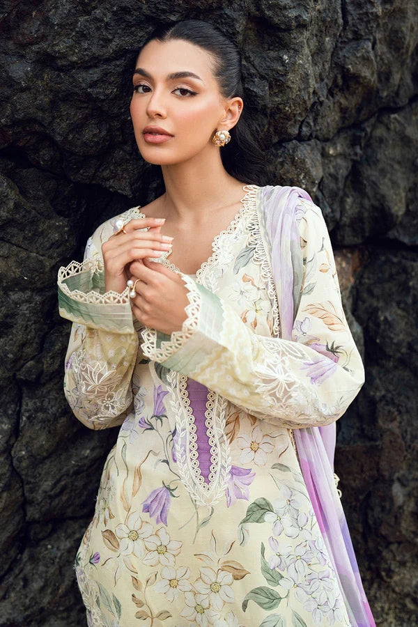 Gardenia by Nurèh – Embroidered & Printed Lawn 3 Piece Suit with Chiffon Dupatta (NSG-197)