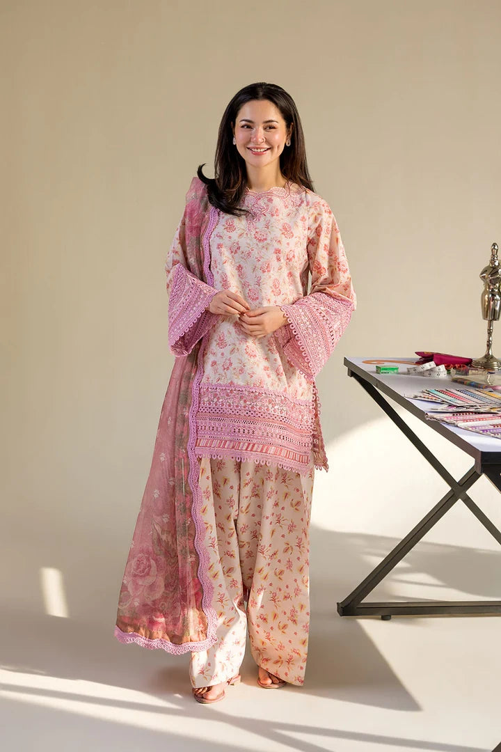 Sobia Nazir VITAL Embroidered 3 Piece Unstitched Lawn Suit (V-1A)