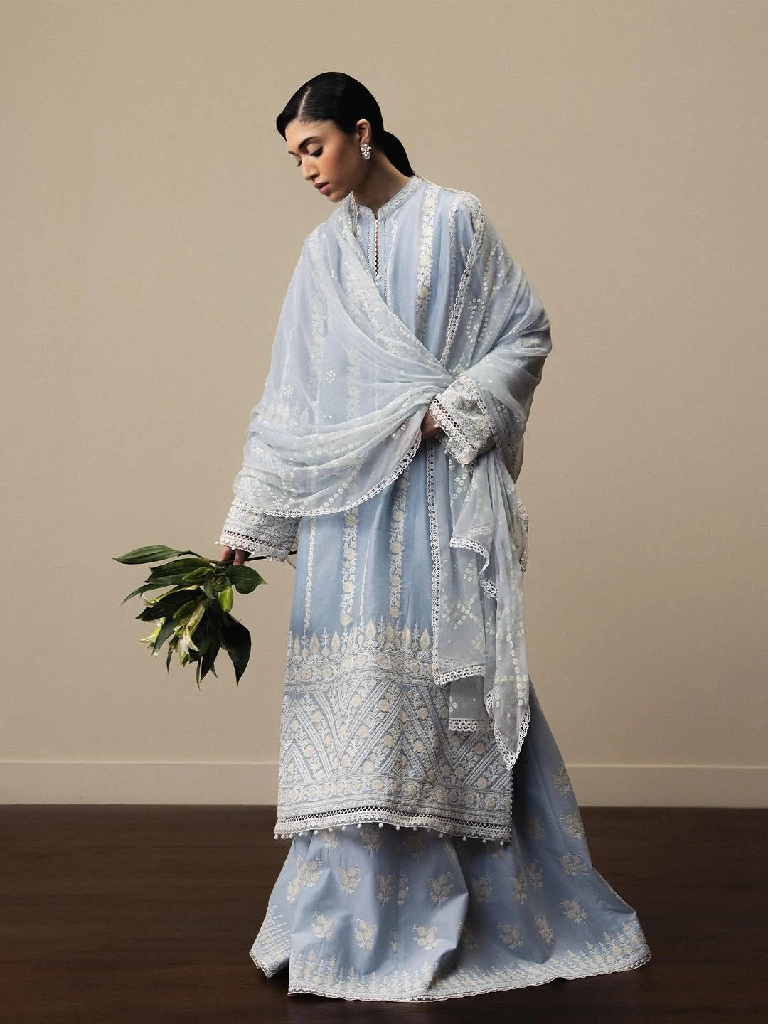 ZSJ SATORI – Stillness & Luxury | Embroidered Pima Lawn Unstitched 3-Piece Suit AOYOMI-D1