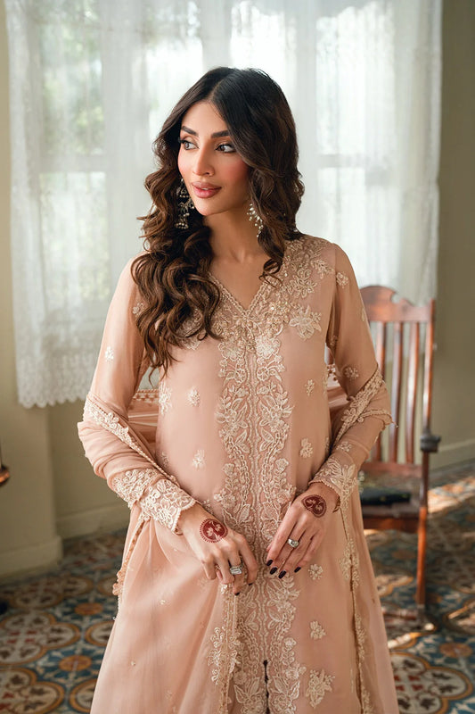 Azure Ensembles '26 - Premium 3 Piece Unstitched Suit (Cosmic Blush)