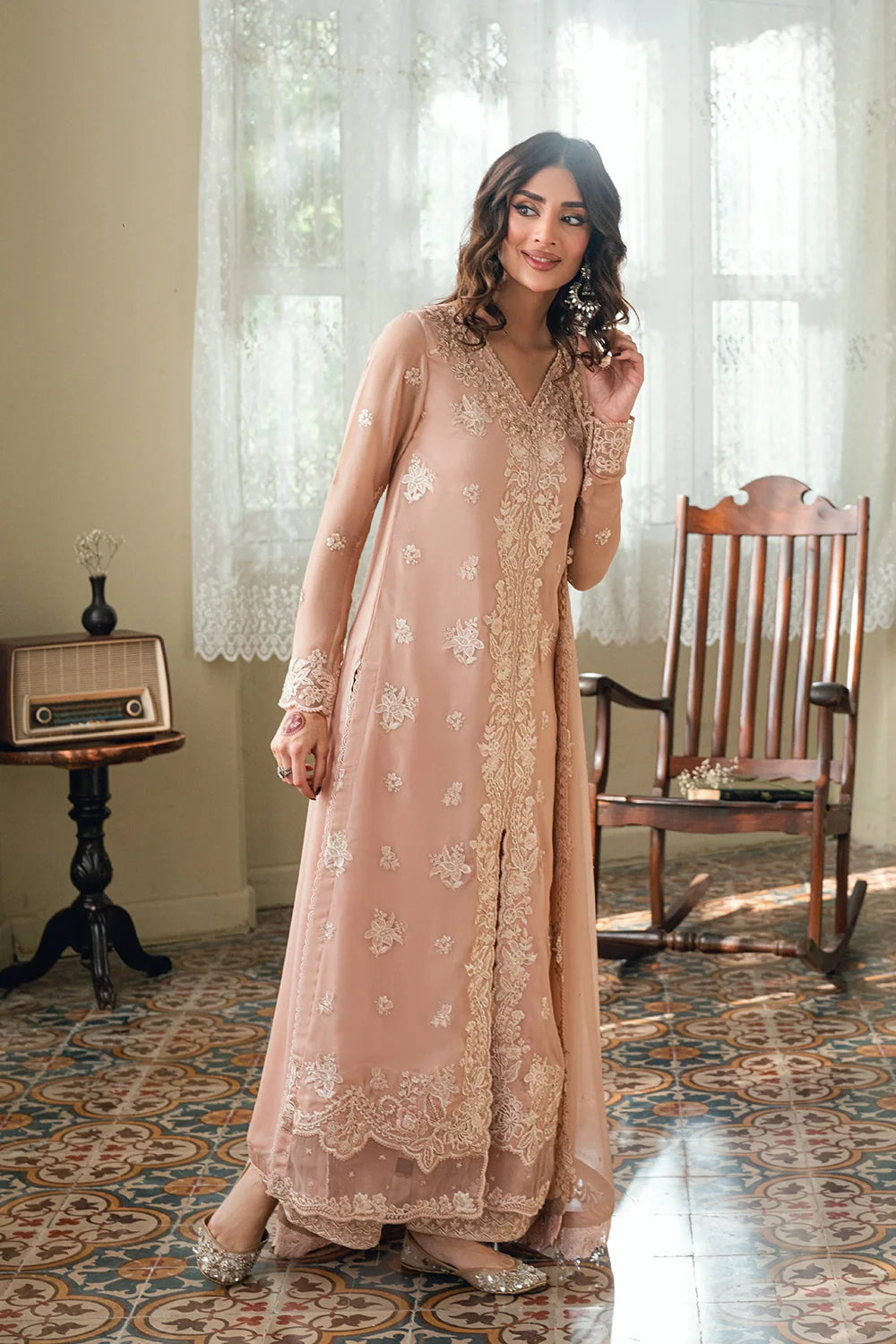 Azure Ensembles '26 - Premium 3 Piece Unstitched Suit (Cosmic Blush)