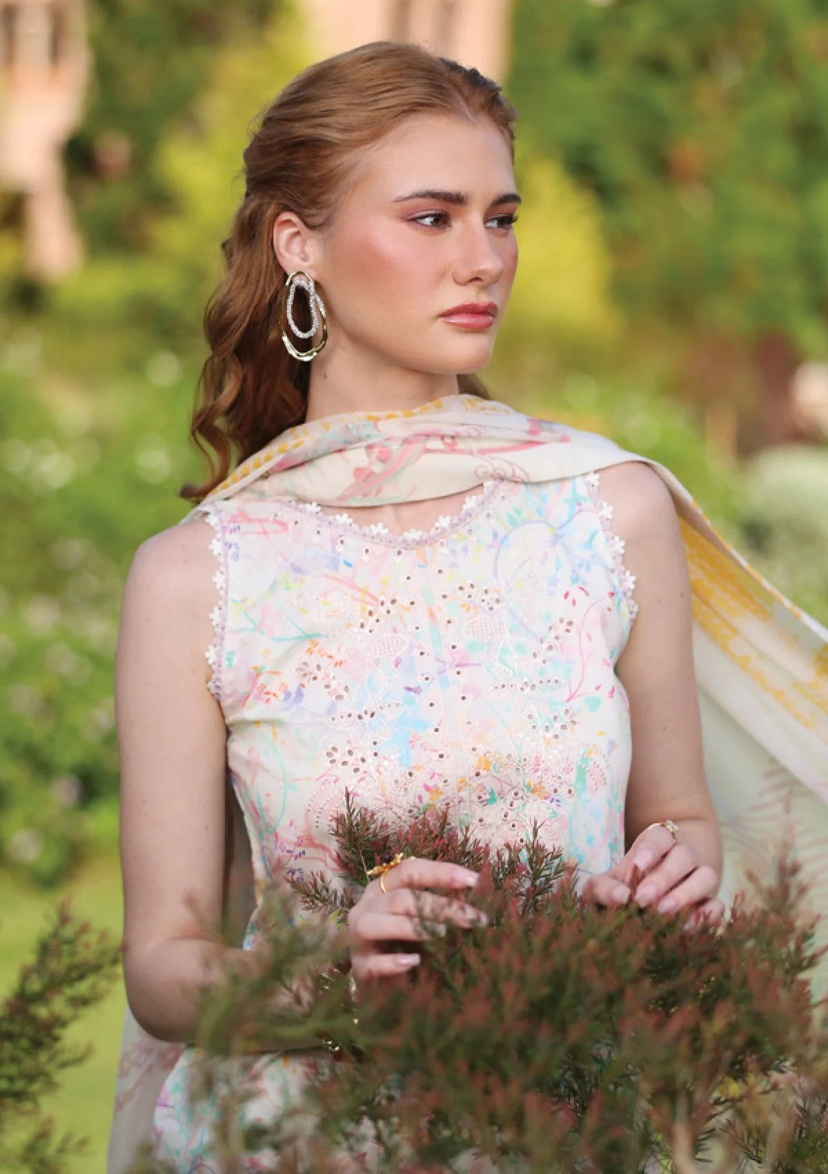 PrintKaari By Raaya Embroidered 3 Piece Stitched Suit (Marvelle)