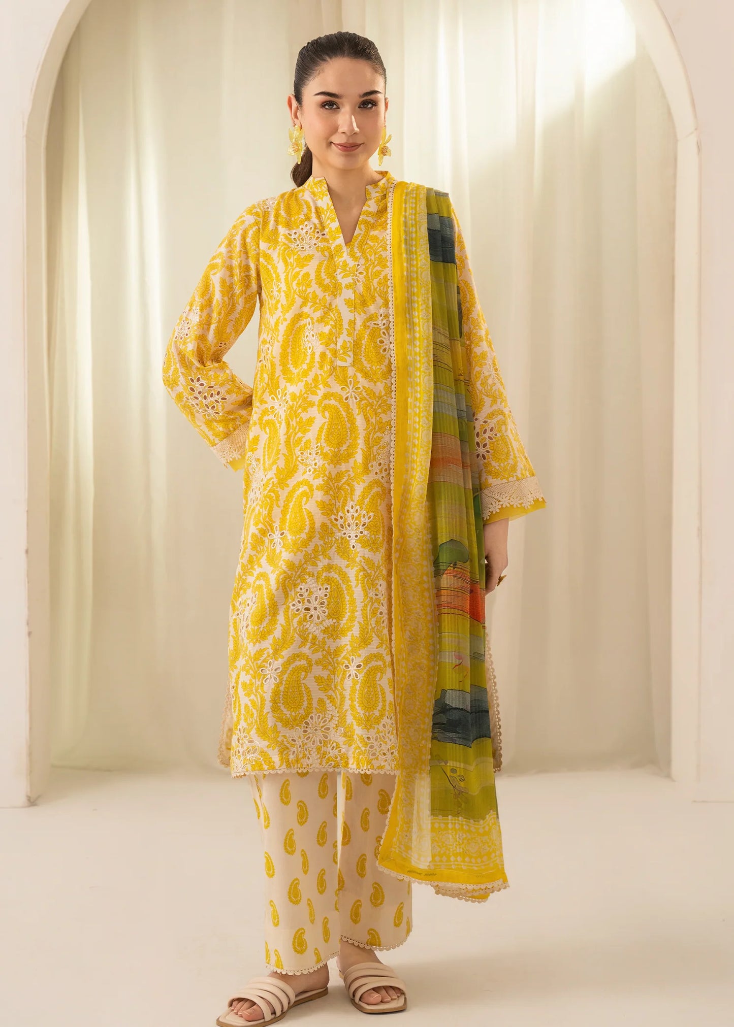 Amal Solace by Allys - Embroidered Chikankari 3 Piece Stitched Suit (DL – 05)