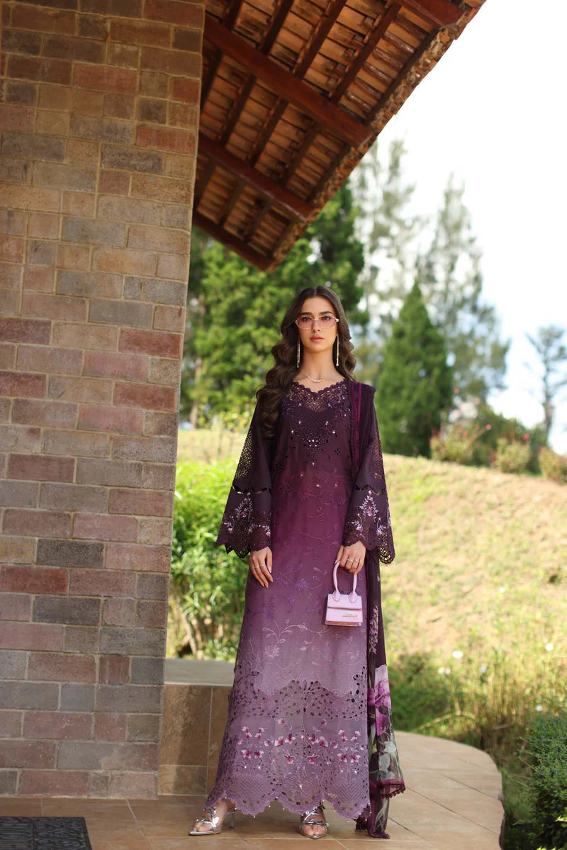 NOOR Luxury Lawn 3PC – Eid Special Handwork Schiffli Laserkari Suit (Unstitched) D4 - B - Seraphine