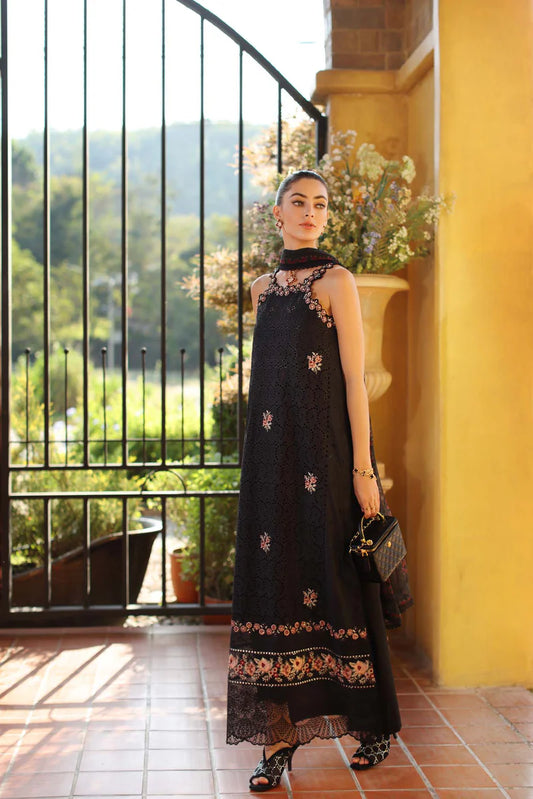 NOOR Luxury Lawn 3PC – Eid Special Handwork Schiffli Laserkari Suit (Unstitched)D5B-Lunaria