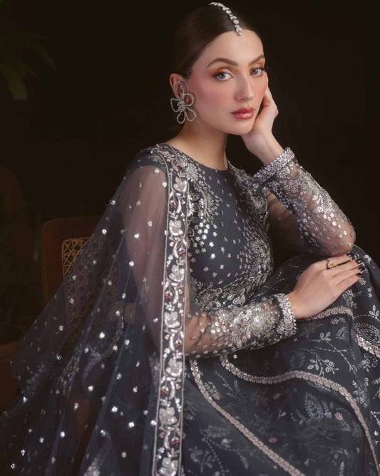 Elaya by Nureh Embroidered Luxury Chiffon Unstitched 3 Piece Suit (NEL-90)