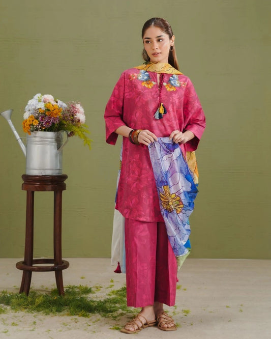 COCO Prints | 3-Piece Digital Printed Lawn Suit | (Unstitched) GECE-5A