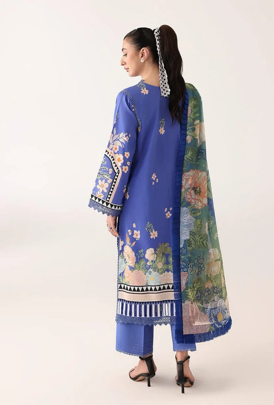 Roheenaz Rosette 3-Piece stitched Lawn Suit (Breeze of Dawn)