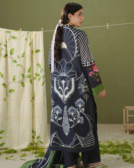 COCO Prints | 3-Piece Digital Printed Lawn Suit | (Unstitched) RAYA-10B