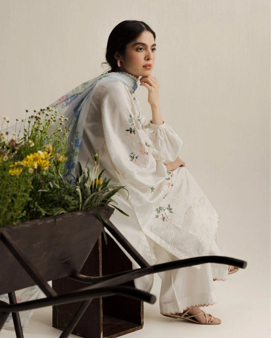 Coco By Zara Shahjahan Embroidered Lawn 3-Piece Unstitched Suit (Arlo-7A)