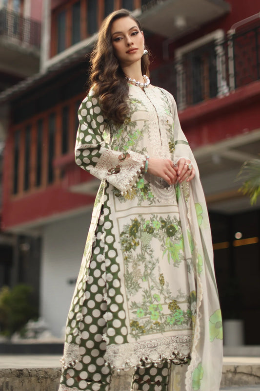 Charizma Signature Embroidered Printed Lawn 3 Piece Unstitched Suit (CS6-03)