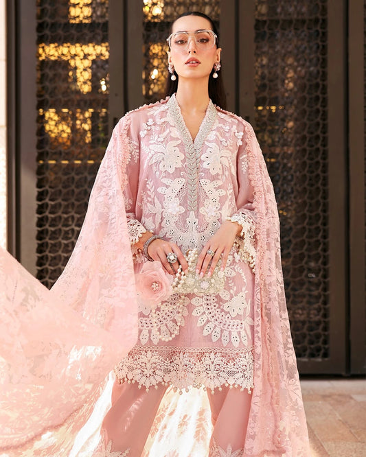 MARIA B LUXURY 3 Piece Embroidered Lawn Suit (Unstitched)