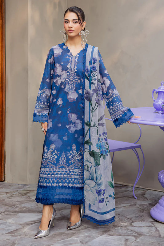 Signature Prints By Nurèh – Printed Lawn 3 Piece Unstitched Suit with Chiffon Dupatta (SP-157)