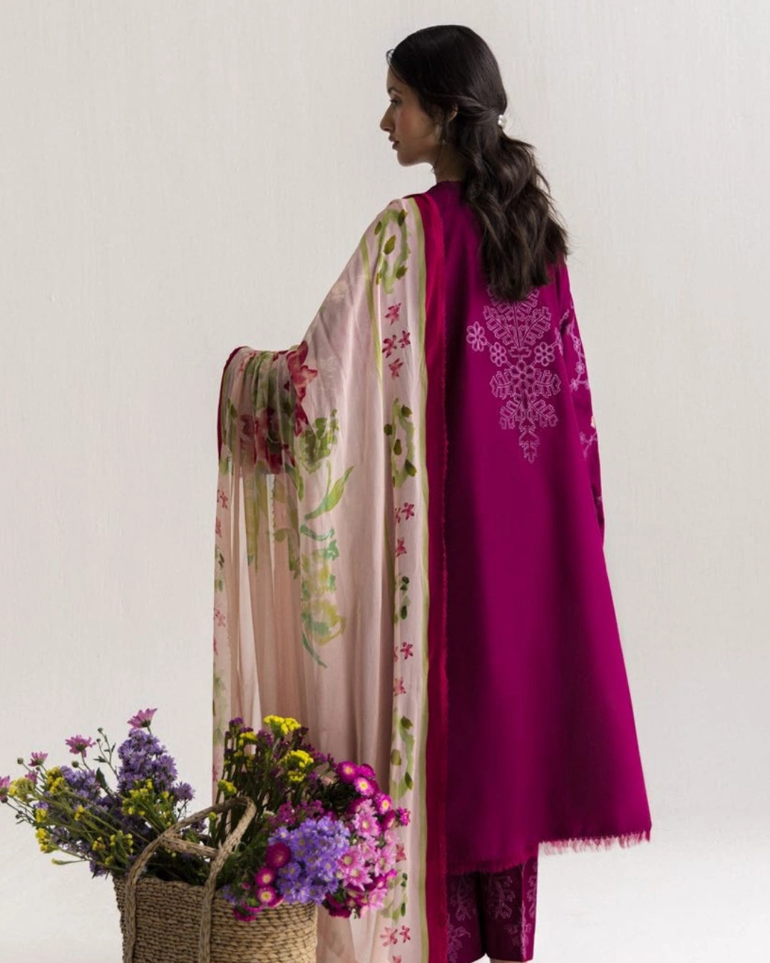 Coco By Zara Shahjahan Embroidered Lawn 3-Piece Unstitched Suit (Airi-1A)