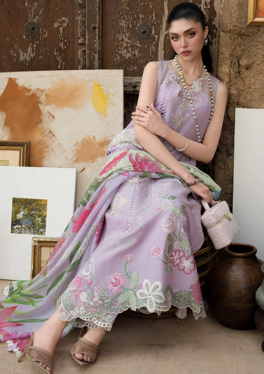 Saira Shakira by Bloom Unstitched Suite Lawn 26 (IRIS 8-A)