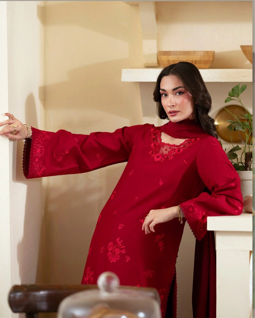 Ember lawn 26 by mahnur stitched (EM-012)