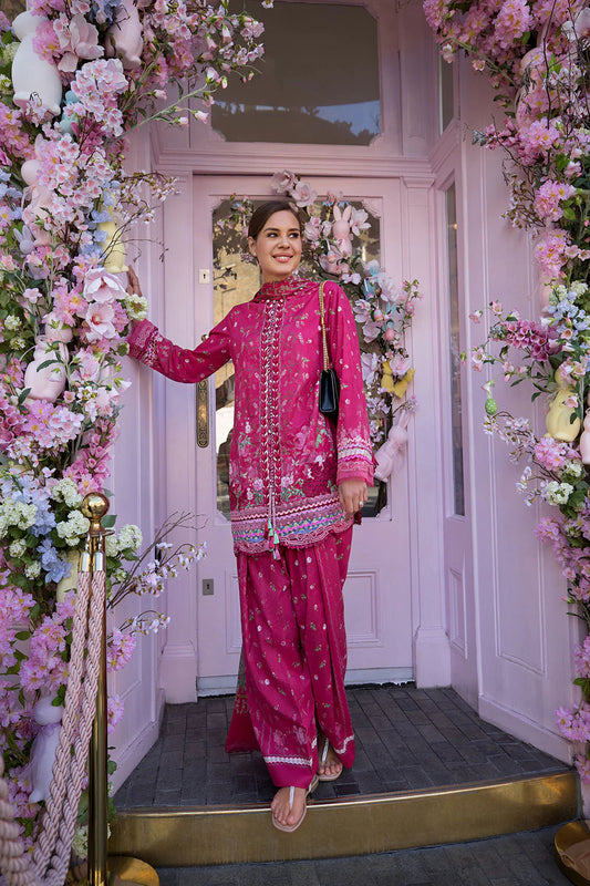 Sobia Nazir Printed Lawn 3 Piece Unstitched Suit with Chiffon Dupatta (SNP26-4A)