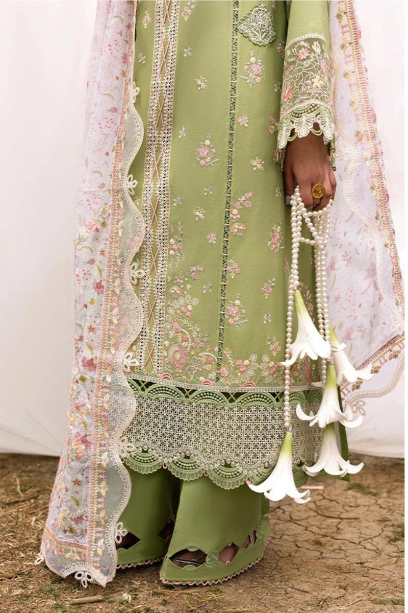 Qalamkar Qlinekari Inlays – Chikankari Embroidered Lawn Ready to Wear (DC #01)