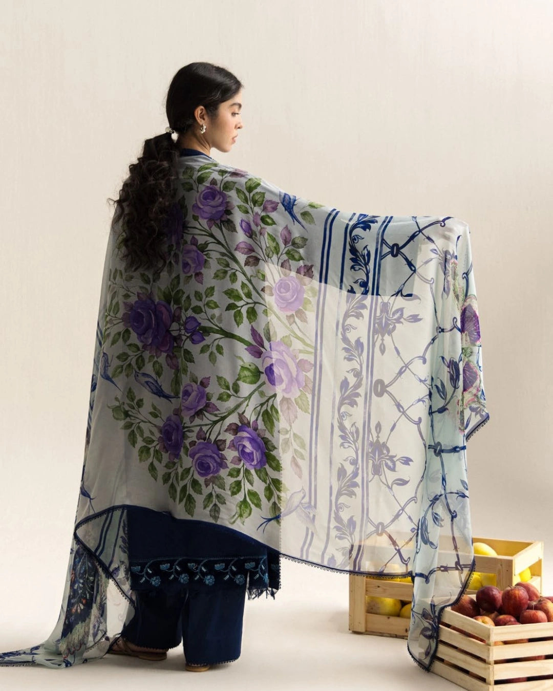 Coco By Zara Shahjahan Embroidered Lawn 3-Piece Unstitched Suit (Soren-9A)
