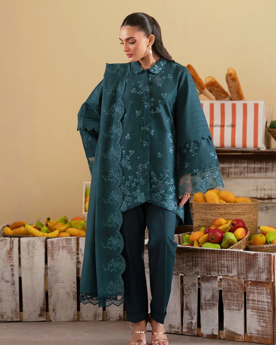 Ember lawn 26 by mahnur stitched (EM-014)