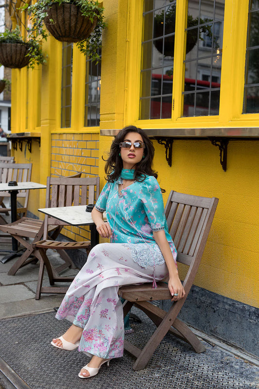 Sobia Nazir Printed Lawn 3 Piece Unstitched Suit with Chiffon Dupatta (SNP26-5B)