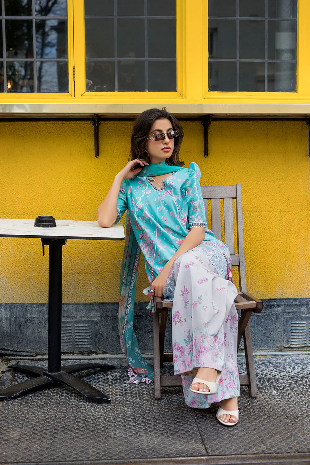 Sobia Nazir Printed Lawn 3 Piece Unstitched Suit with Chiffon Dupatta (SNP26-5B)