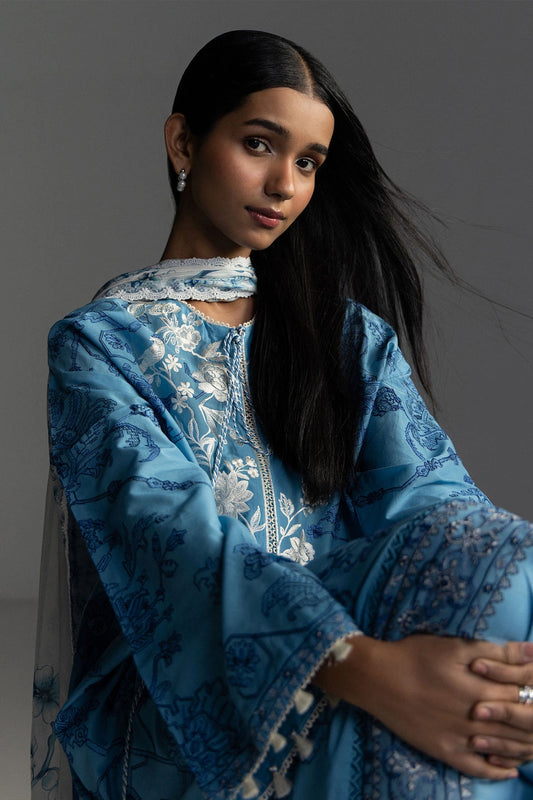 Coco By Zara Shahjahan Lawn 2026 – 3-Piece Embroidered Lawn Suit (AVIONA-3A)