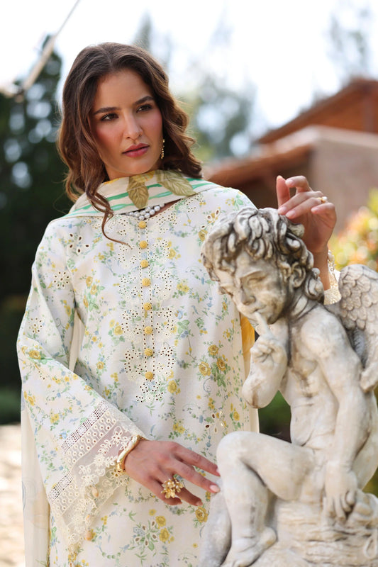 Print Kaari by Raaya – 2 Piece Unstitched Printed & Embroidered Lawn Suit (OLIVIENNE)