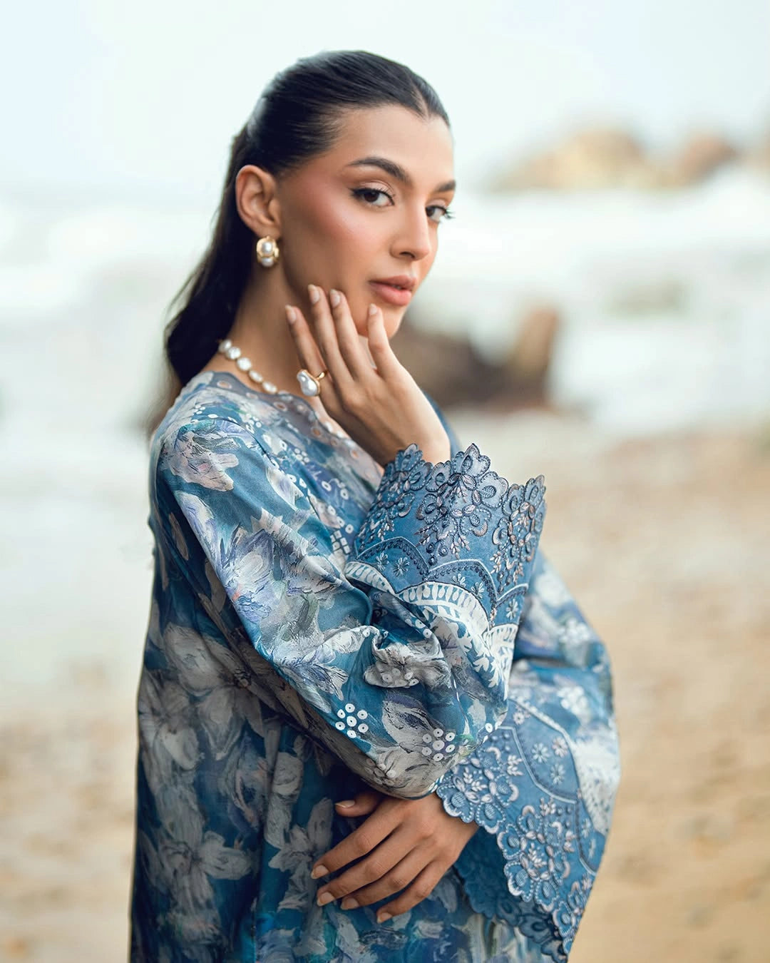 Gardenia by Nurèh – Embroidered & Printed Lawn 3 Piece Suit with Chiffon Dupatta (NSG-201)